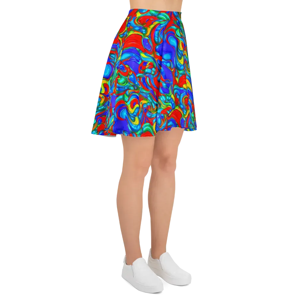 Hypercolor Flow on Skater Skirt — Right