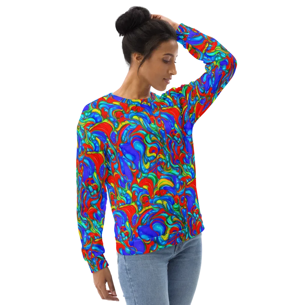 Hypercolor Flow on Sweatshirt — Right Front