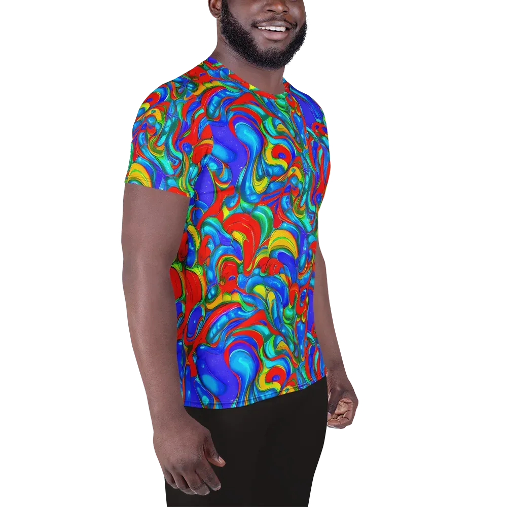 Hypercolor Flow on Men's Athletic T-Shirt — Right