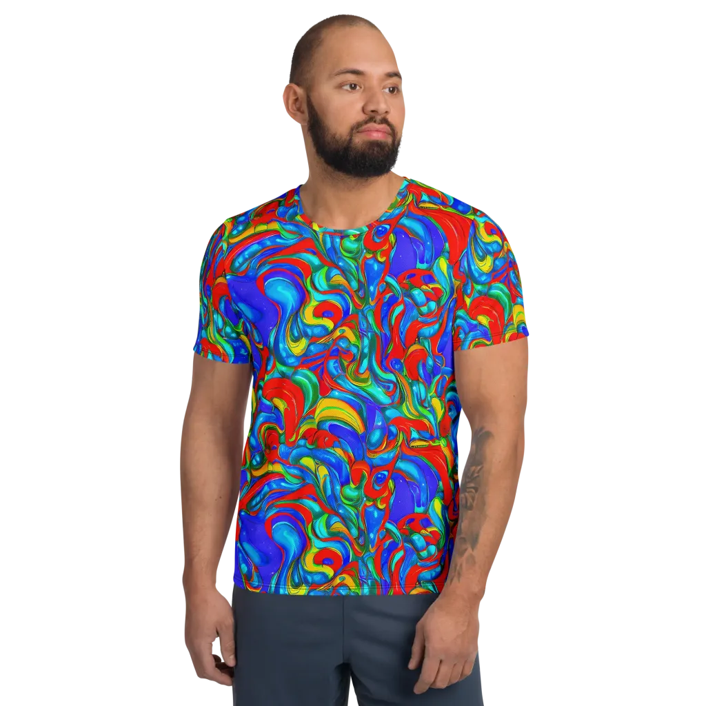 Hypercolor Flow on Men's Athletic T-Shirt — Front