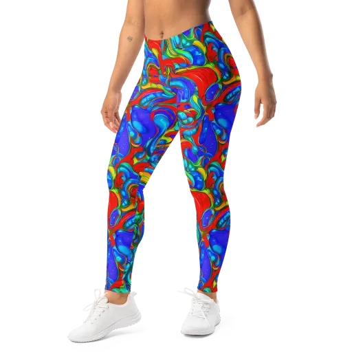 Hypercolor Flow on a Leggings