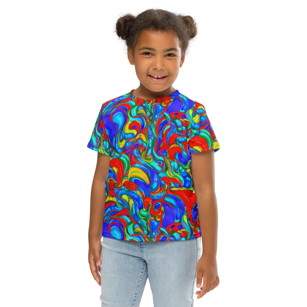 Hypercolor Flow on Kids Crew Neck T-Shirt — Front