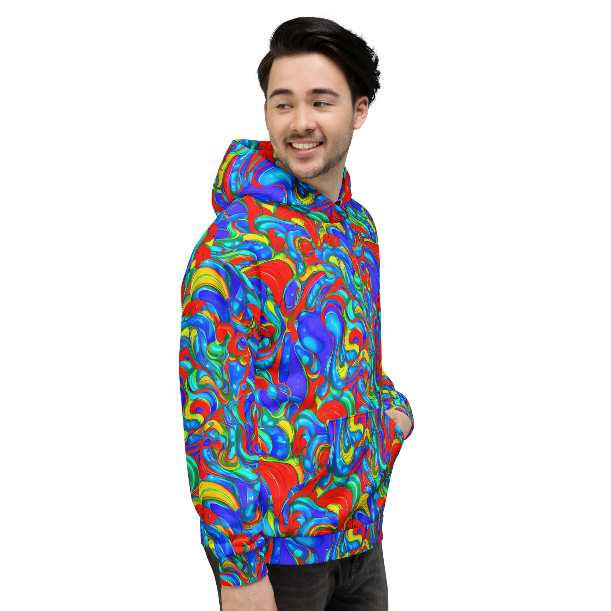 Hypercolor Flow on Hoodie — Right