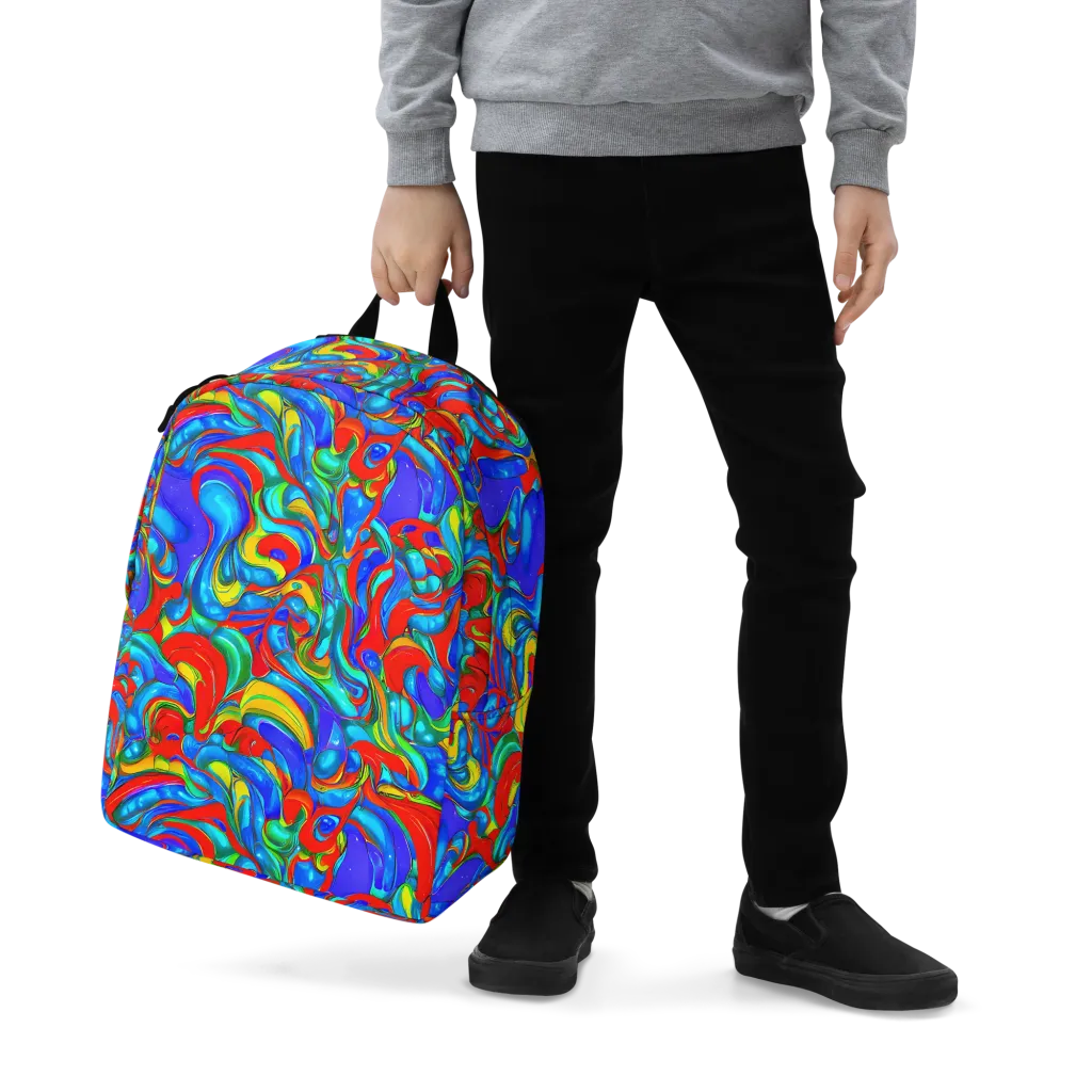 Hypercolor Flow on Minimalist Backpack — Zoomed-in
