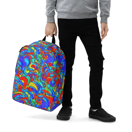Hypercolor Flow on a Minimalist Backpack