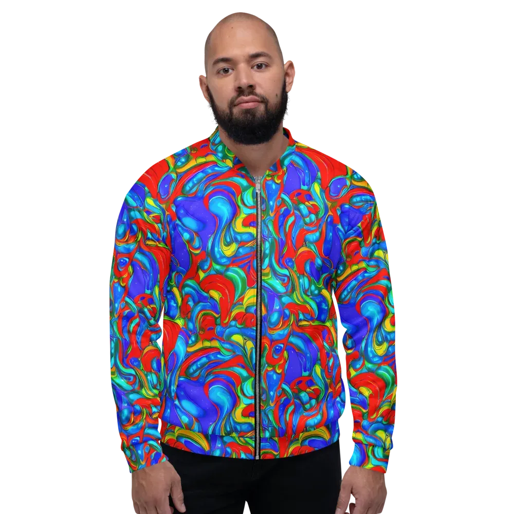 Hypercolor Flow on Bomber Jacket — Front