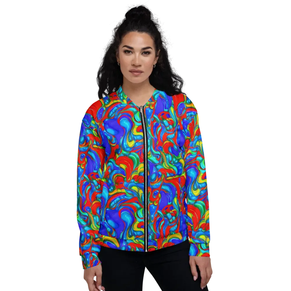 Hypercolor Flow on Bomber Jacket — Front