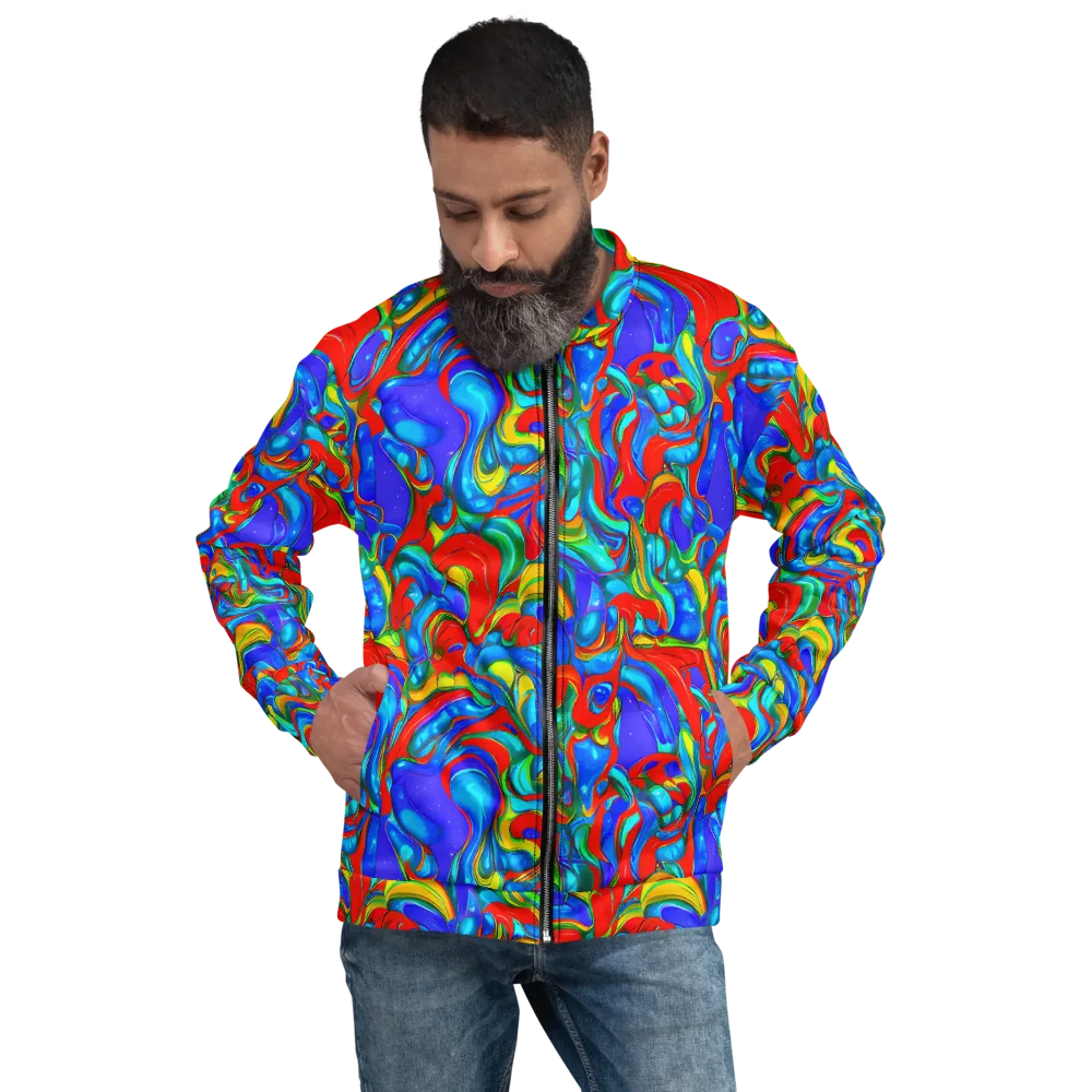 Hypercolor Flow on Bomber Jacket — Front