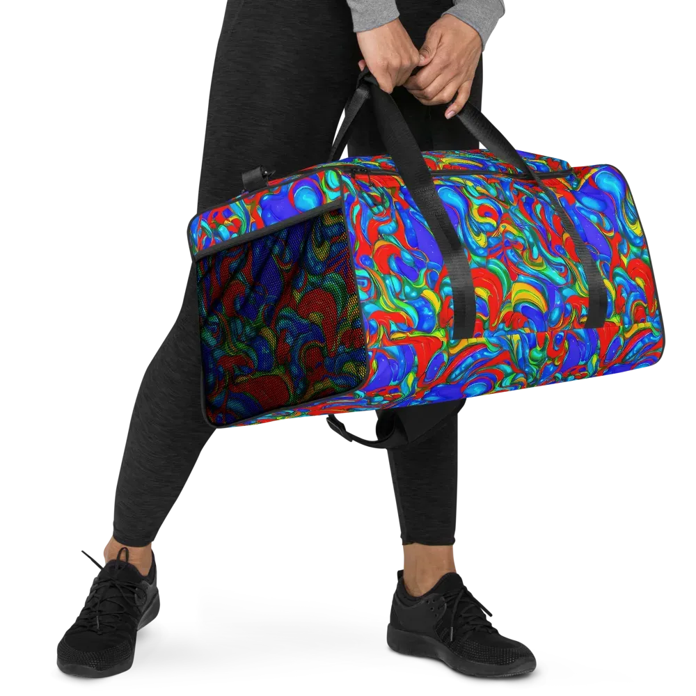 Hypercolor Flow on Duffle Bag — Right Front