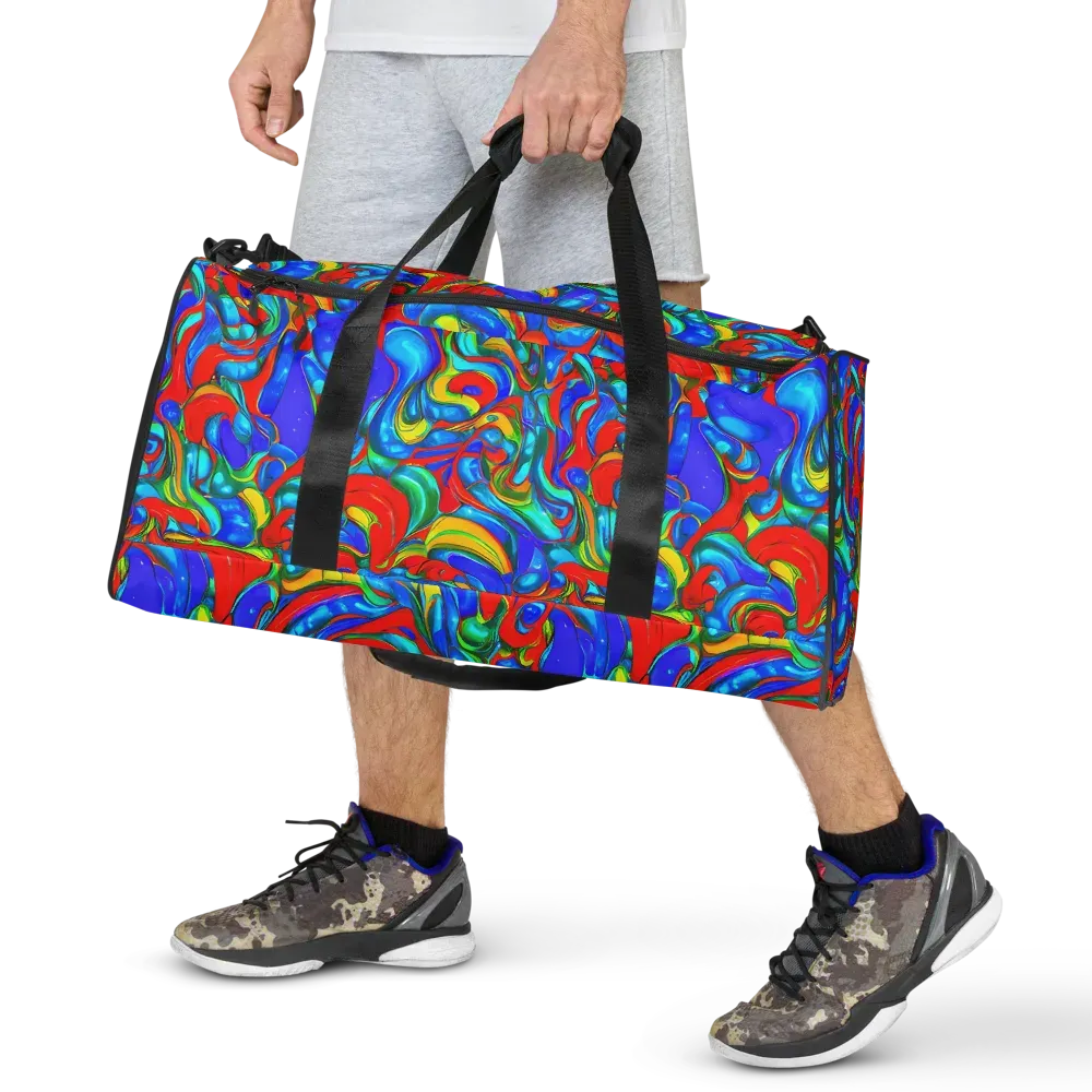Hypercolor Flow on Duffle Bag — Front