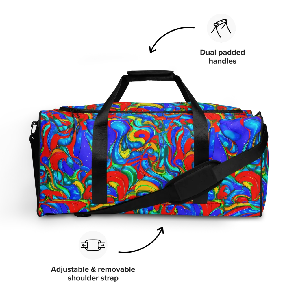 Hypercolor Flow on Duffle Bag — Front