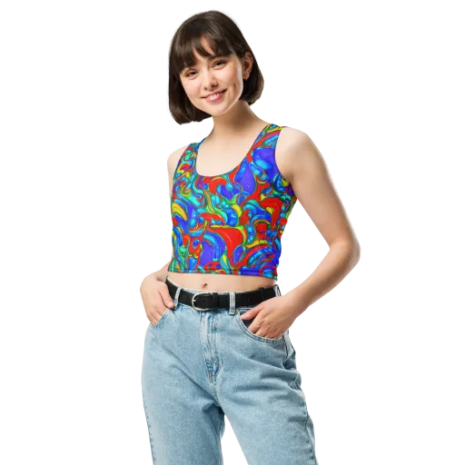 Hypercolor Flow on a Crop Top