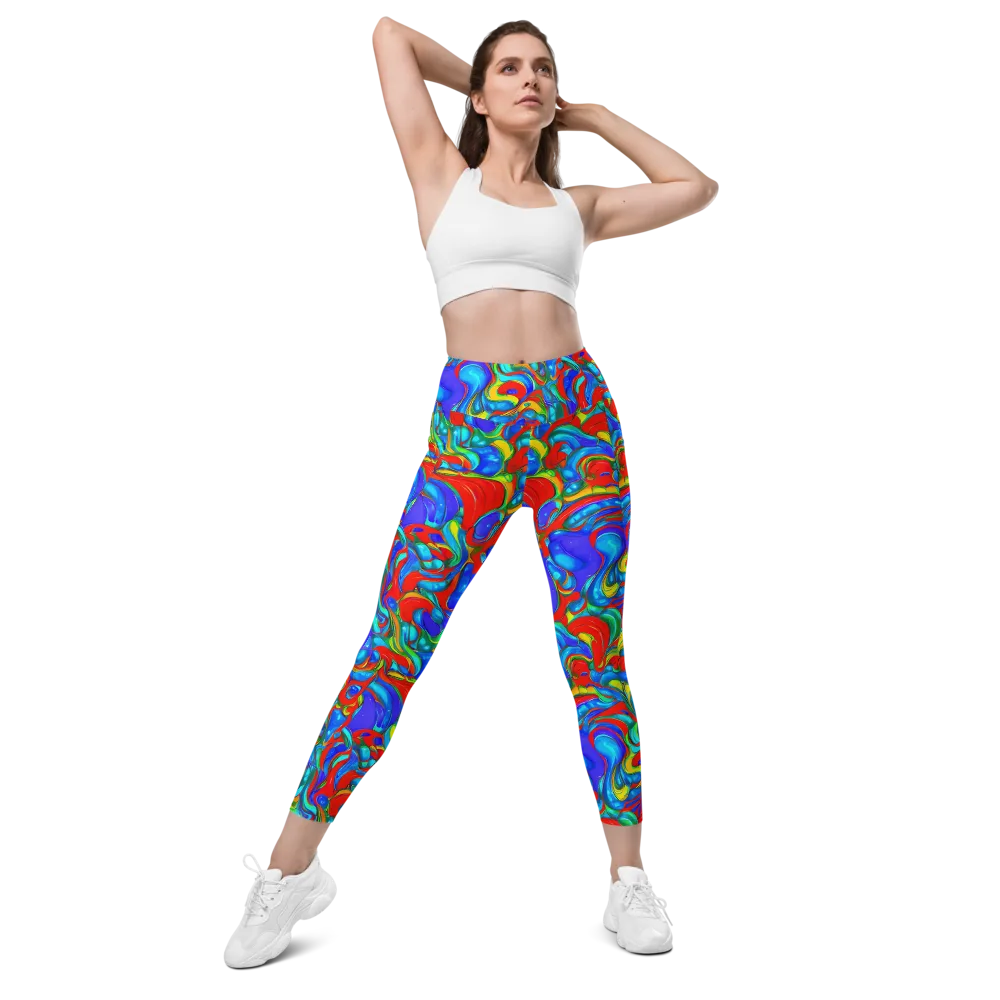Hypercolor Flow on Leggings with Pockets — Front