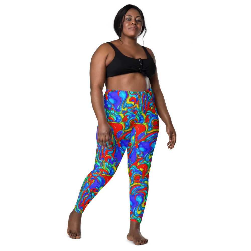 Hypercolor Flow on Leggings with Pockets — Front