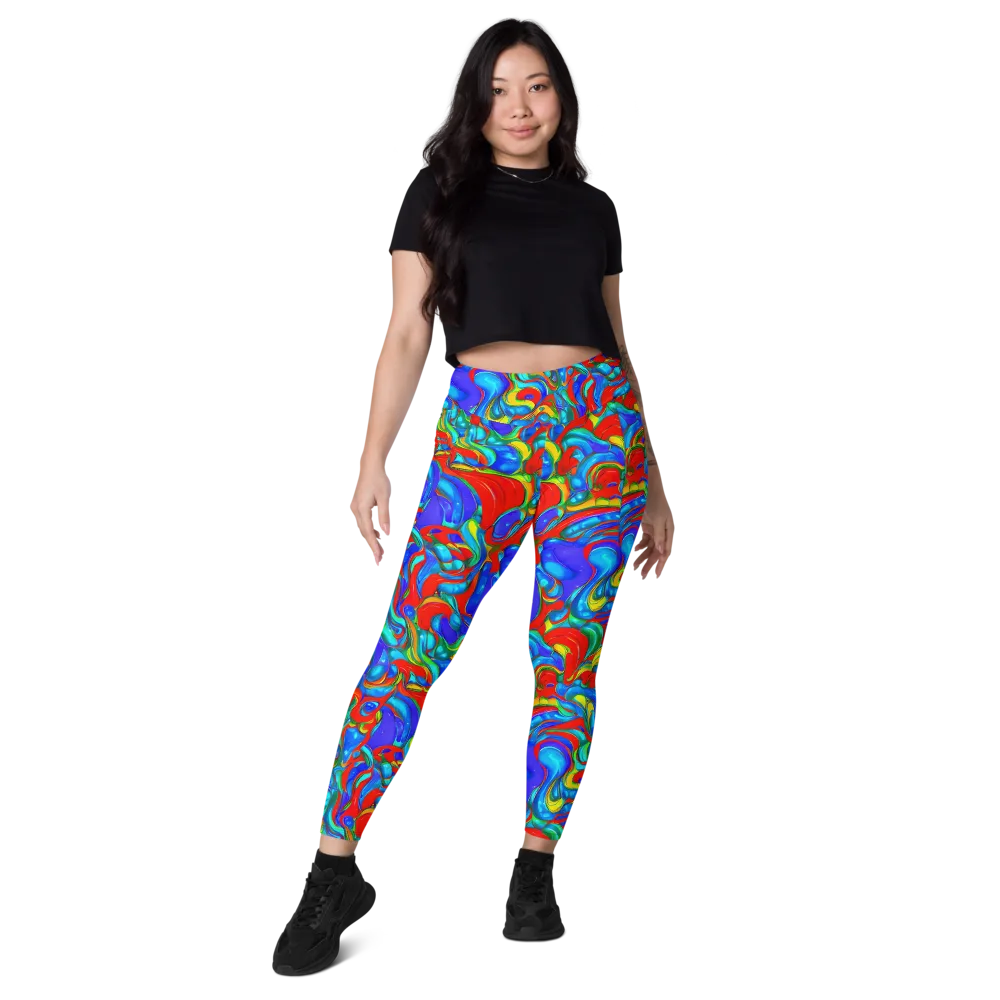 Hypercolor Flow on Leggings with Pockets — Front