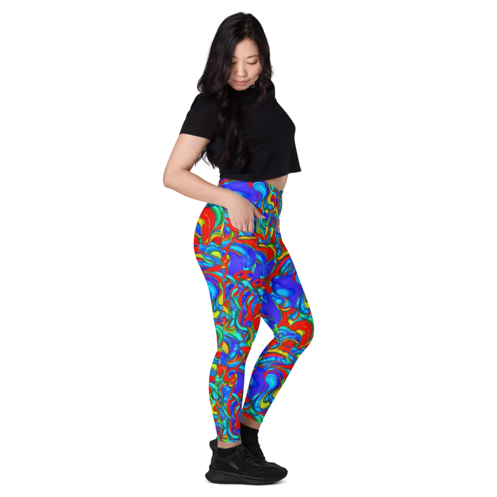 Hypercolor Flow on Leggings with Pockets — Right