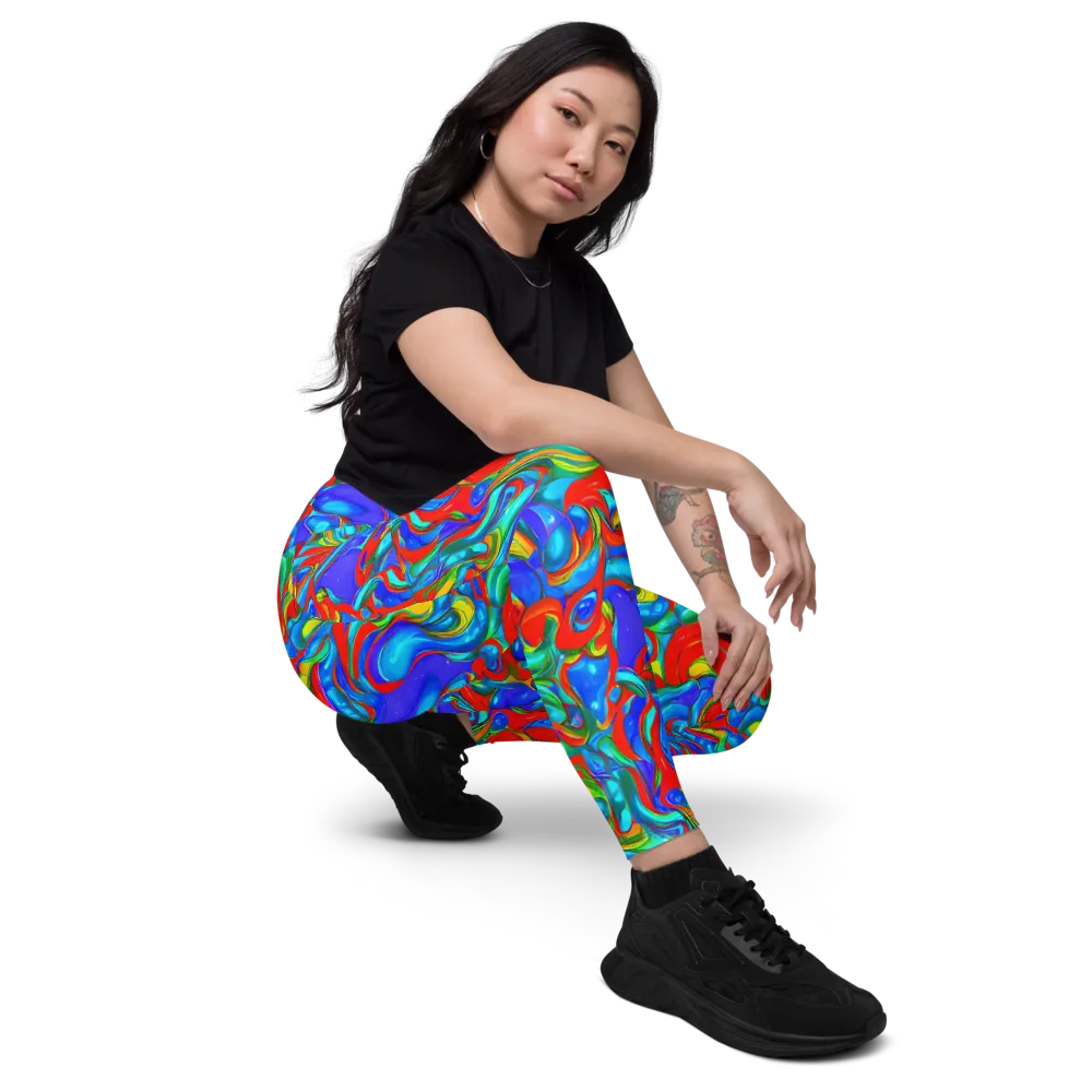 Hypercolor Flow on Leggings with Pockets — Right Front