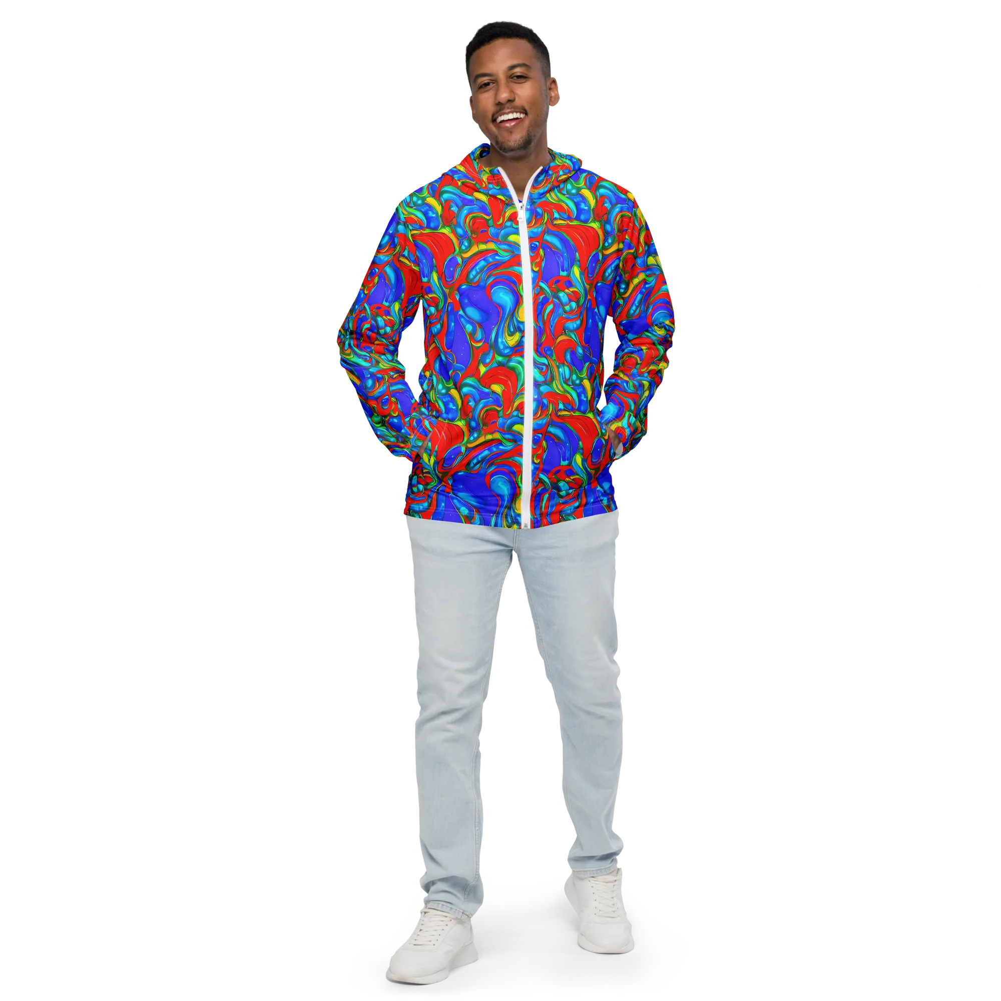 Hypercolor Flow on Men's Windbreaker — Front