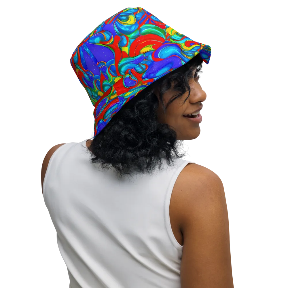 Hypercolor Flow on Reversible Bucket Hat — Right Outside