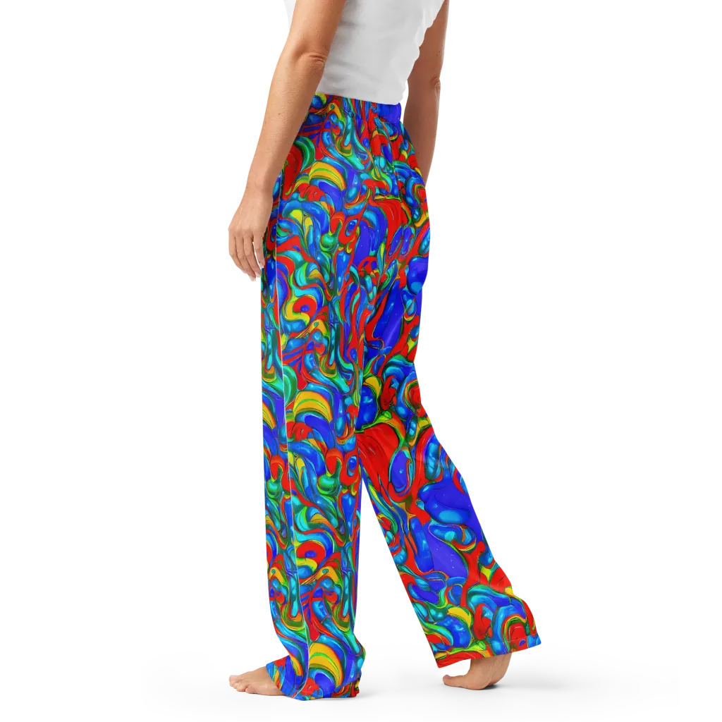 Hypercolor Flow on Women's Pajama Pants — Left