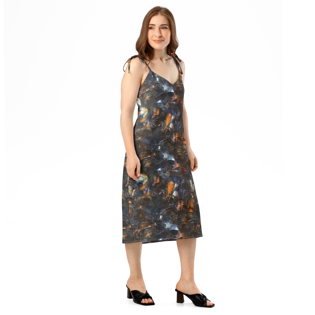 Midnight Mechanica on Slip Dress — Right Front
