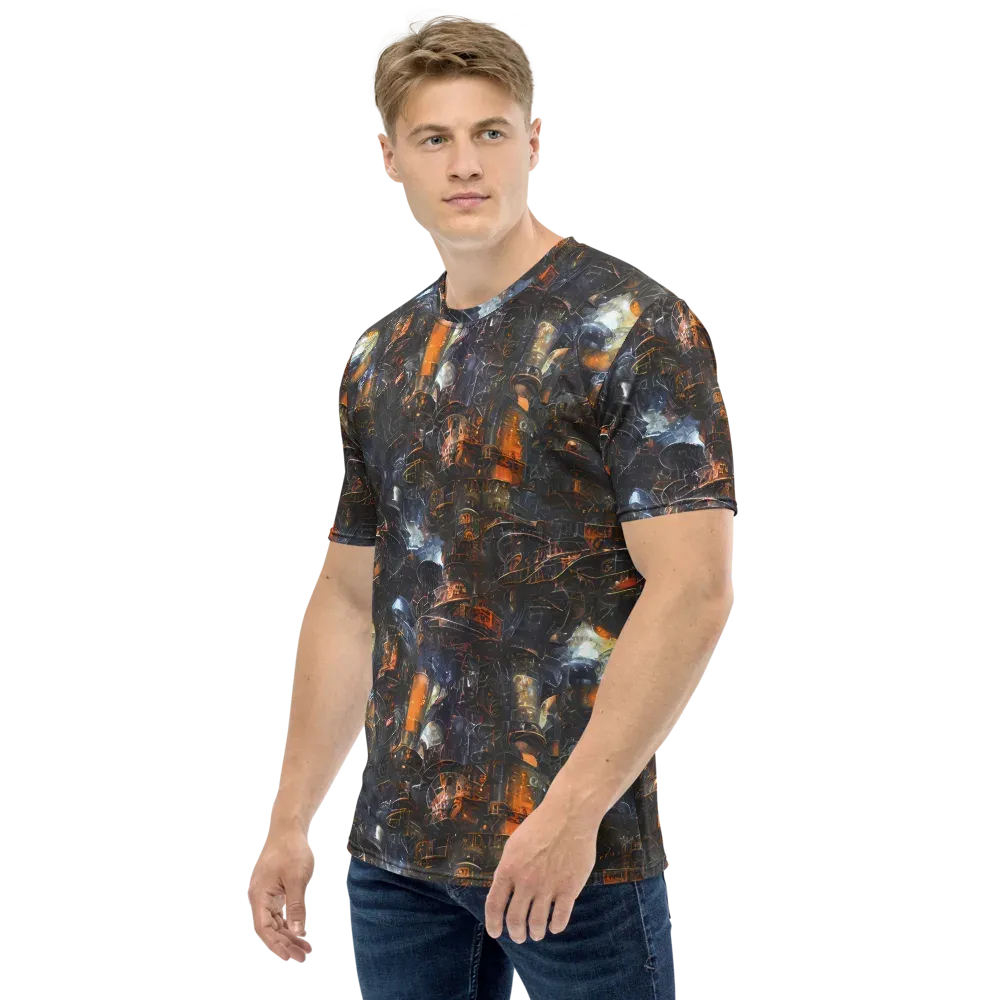 Midnight Mechanica on Men's Crew Neck T-Shirt — Left