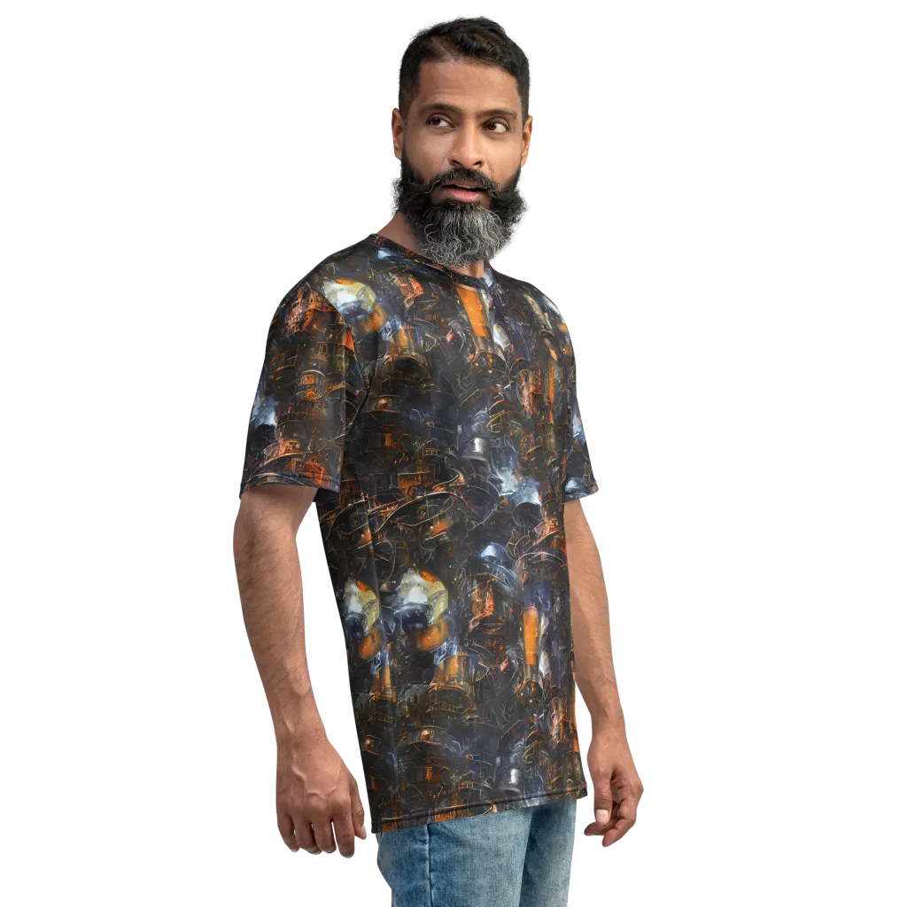Midnight Mechanica on Men's Crew Neck T-Shirt — Right