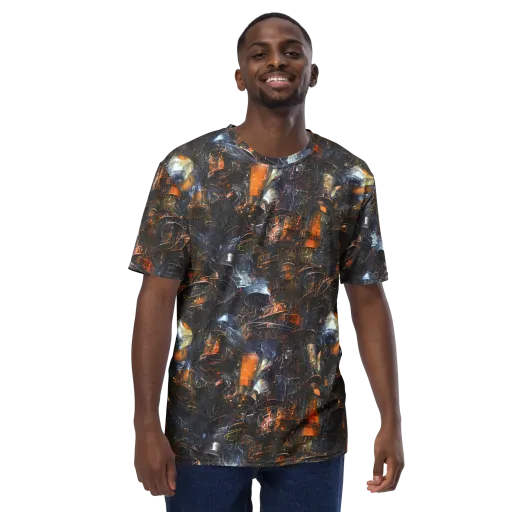 Midnight Mechanica on a Men's Crew Neck T-Shirt