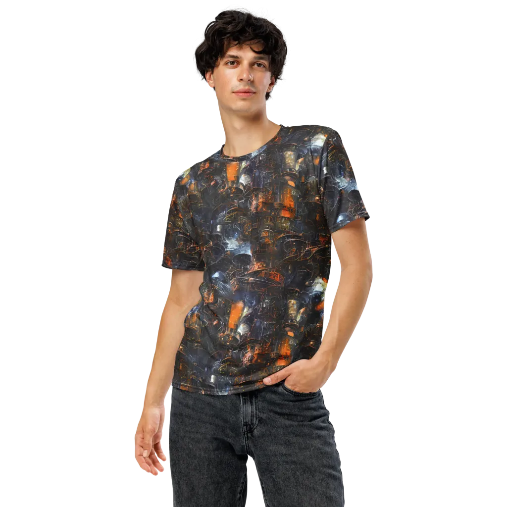 Midnight Mechanica on Men's Crew Neck T-Shirt — Front