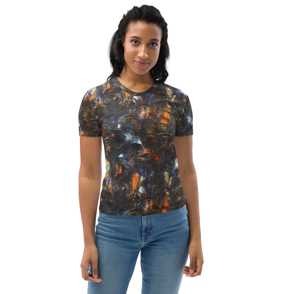 Midnight Mechanica on Women's Crew Neck T-Shirt — Front