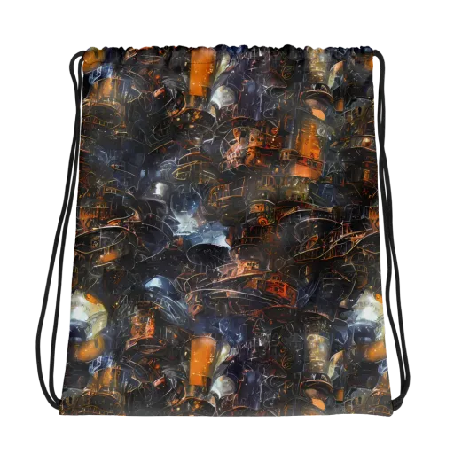 Midnight Mechanica on a Drawstring Bag