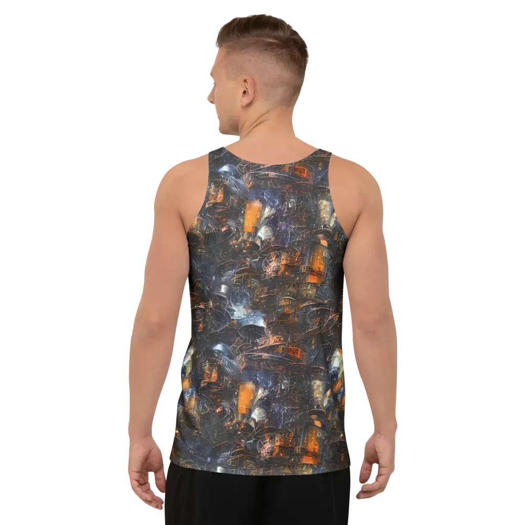 Midnight Mechanica on Men's Tank Top — Back
