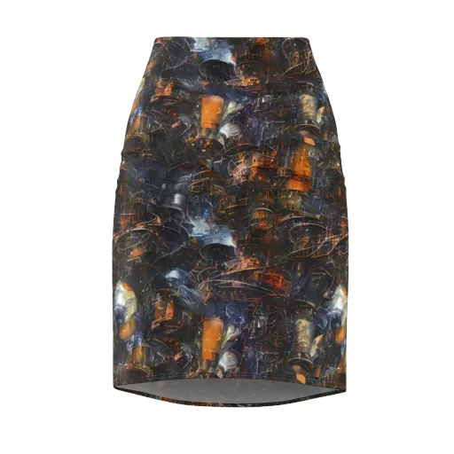 Midnight Mechanica on a Pencil Skirt