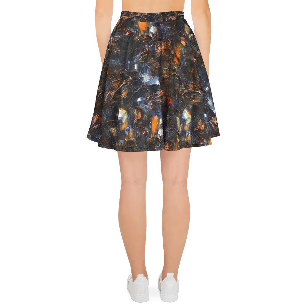 Midnight Mechanica on Skater Skirt — Back