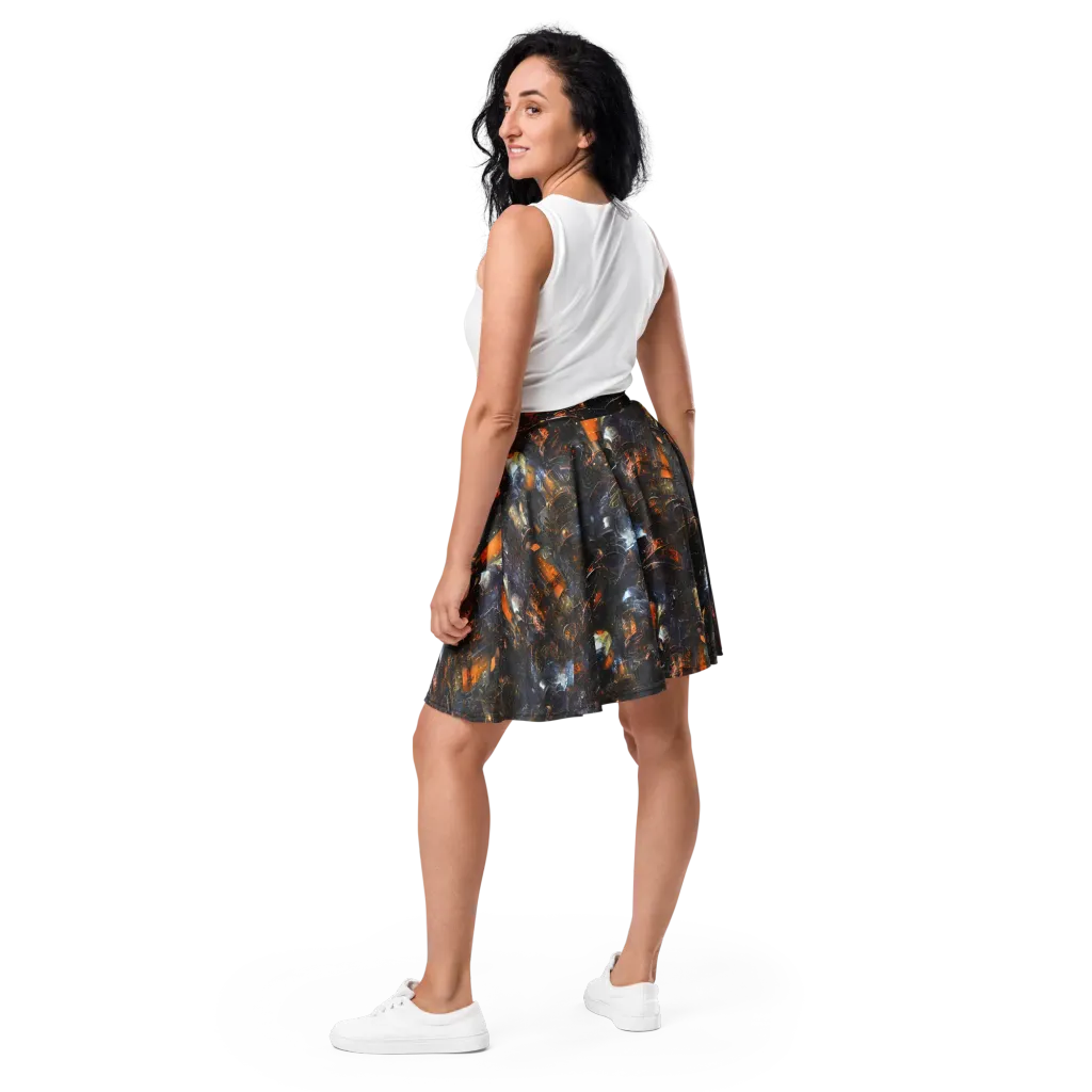 Midnight Mechanica on Skater Skirt — Back