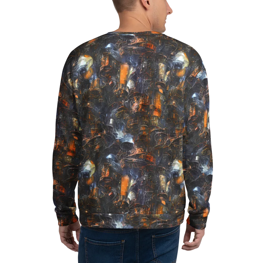 Midnight Mechanica on Sweatshirt — Back