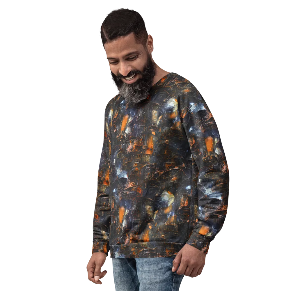 Midnight Mechanica on Sweatshirt — Left Front