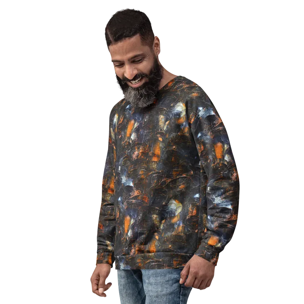 Midnight Mechanica on Sweatshirt — Left Front