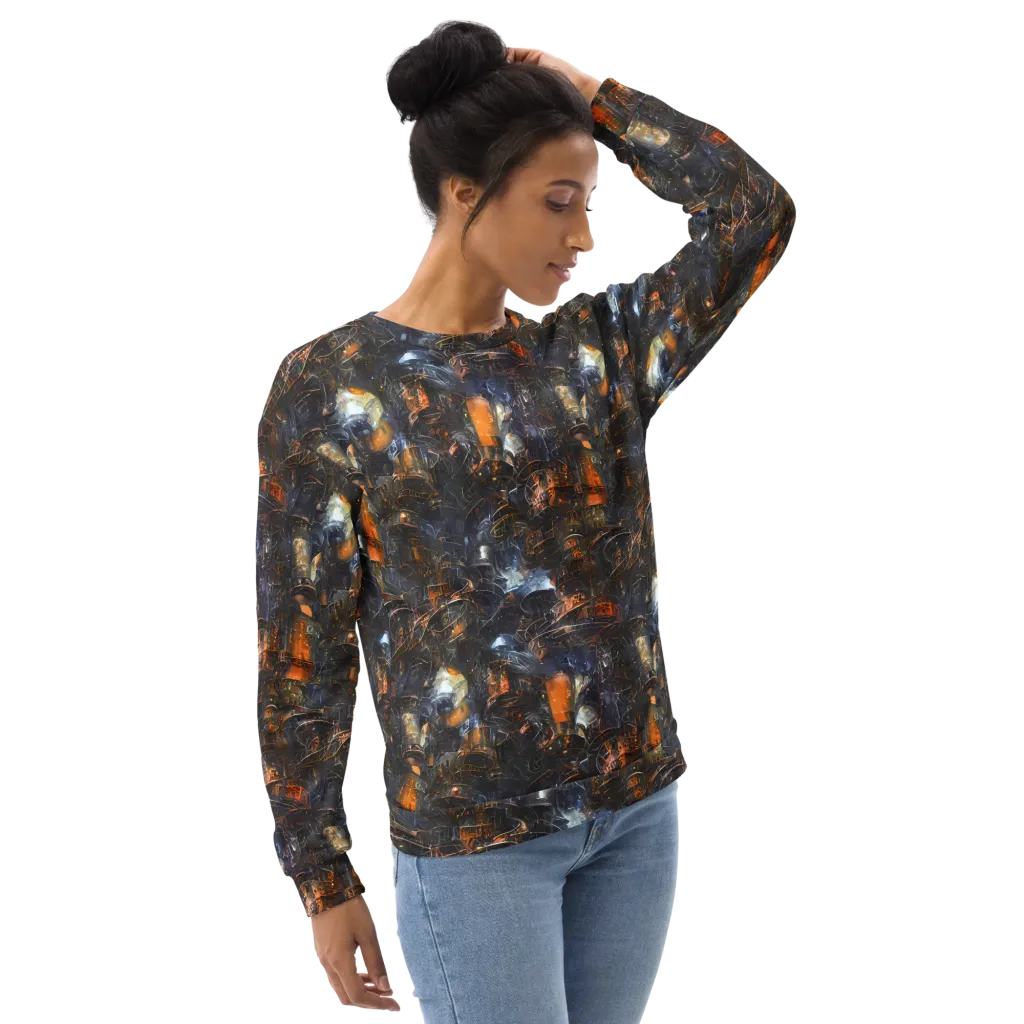 Midnight Mechanica on Sweatshirt — Right Front