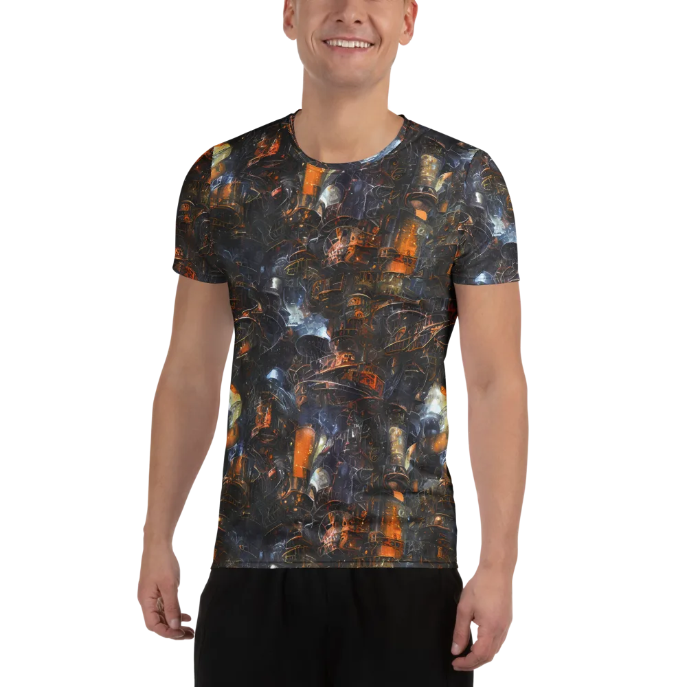 Midnight Mechanica on Men's Athletic T-Shirt — Front