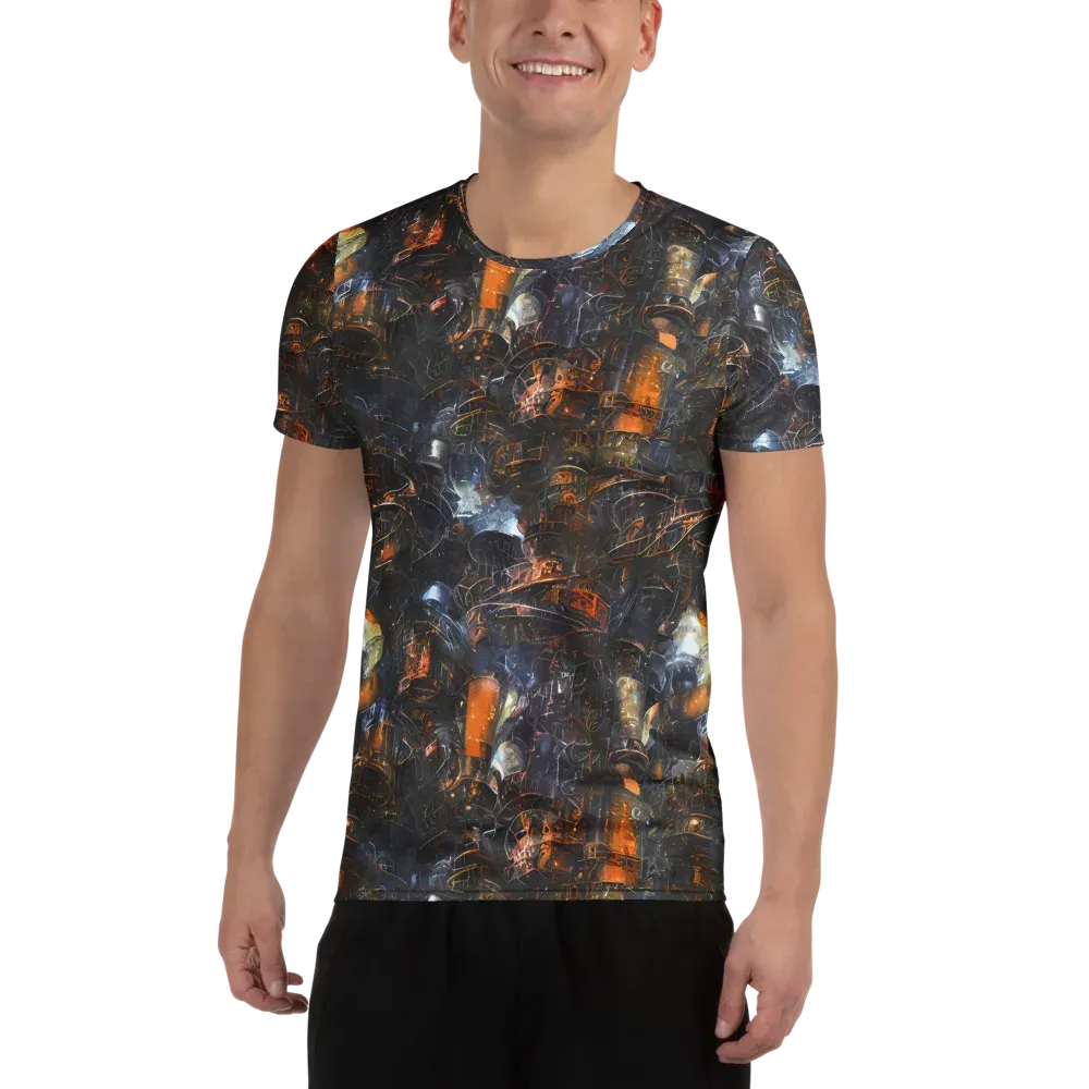 Midnight Mechanica on Men's Athletic T-Shirt — Front