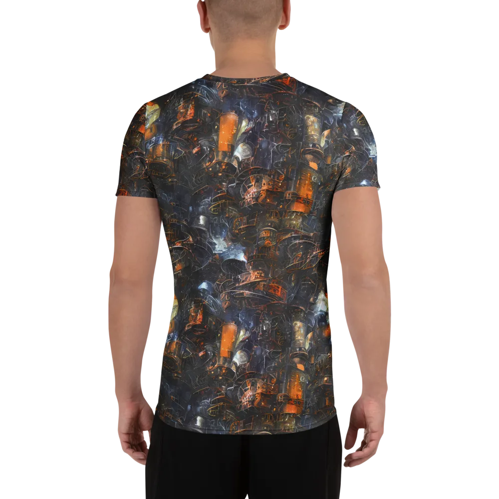 Midnight Mechanica on Men's Athletic T-Shirt — Back