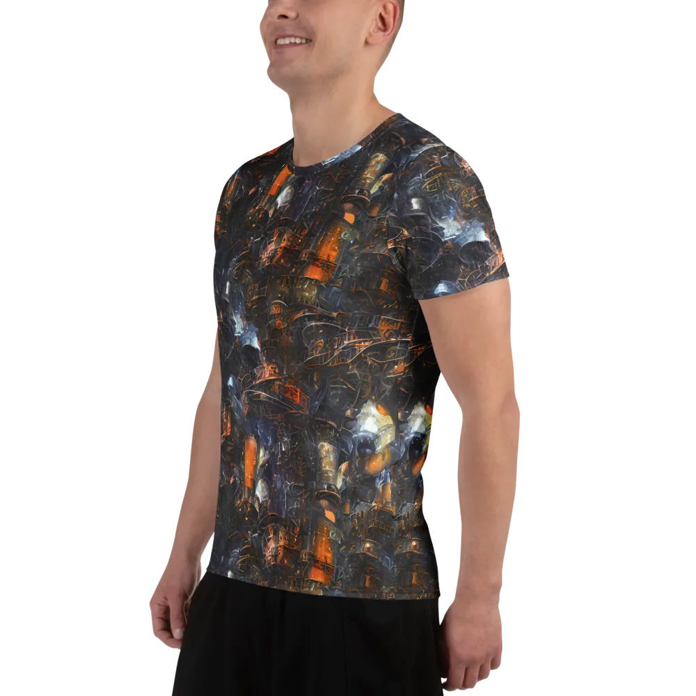 Midnight Mechanica on Men's Athletic T-Shirt — Left