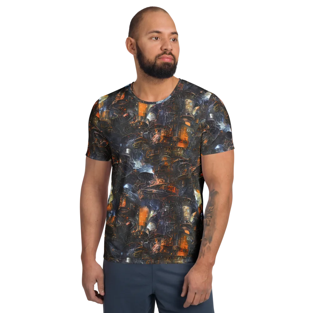 Midnight Mechanica on Men's Athletic T-Shirt — Front