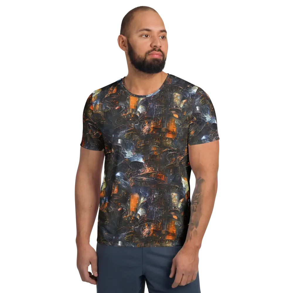 Midnight Mechanica on Men's Athletic T-Shirt — Front