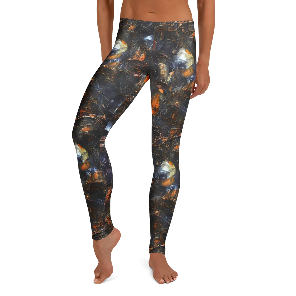 Midnight Mechanica on Leggings — Front
