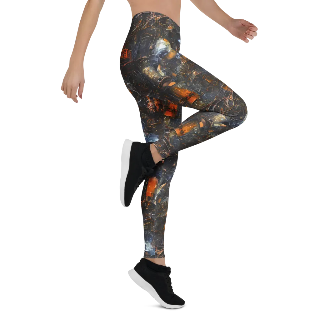 Midnight Mechanica on Leggings — Right