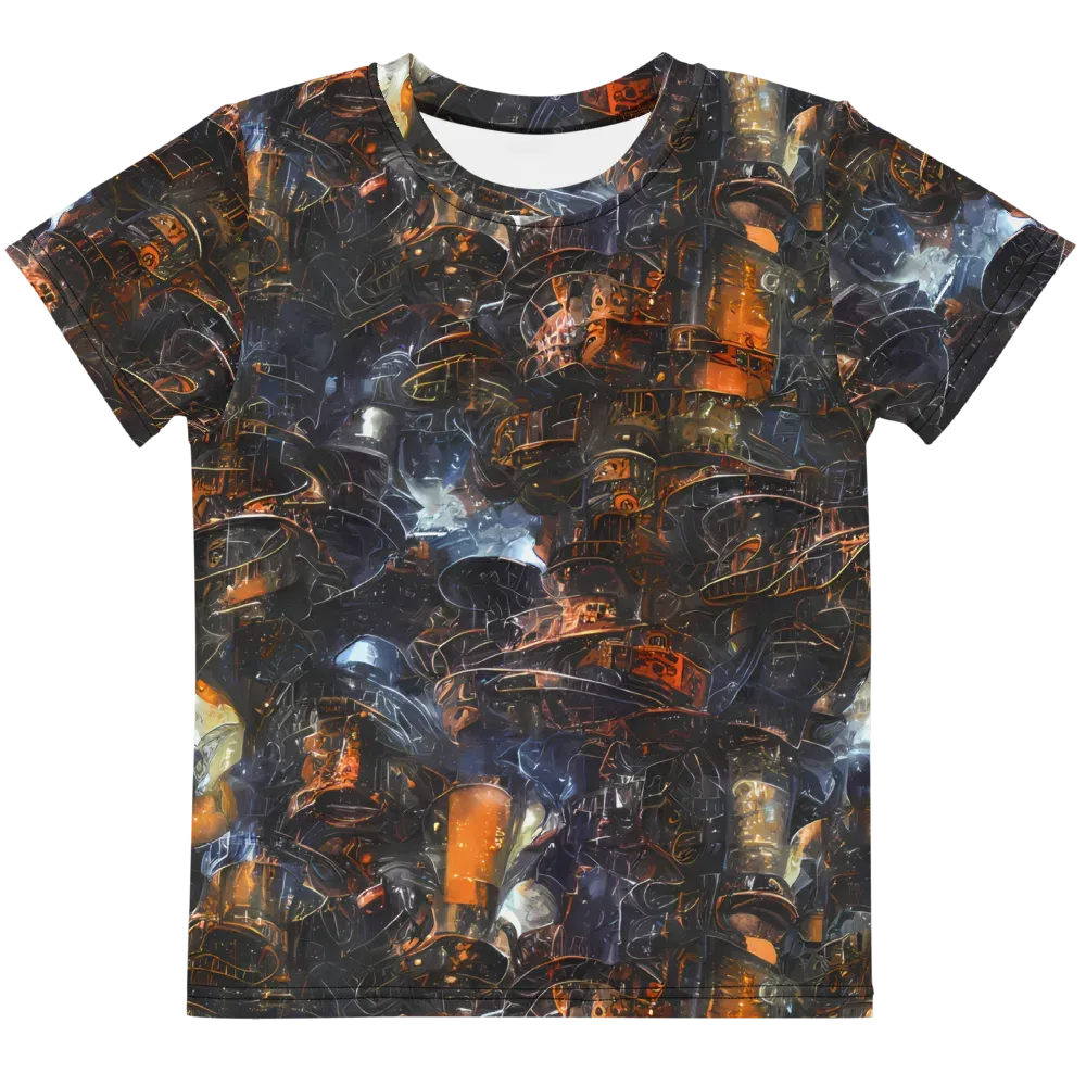 Midnight Mechanica on Kids Crew Neck T-Shirt — Front