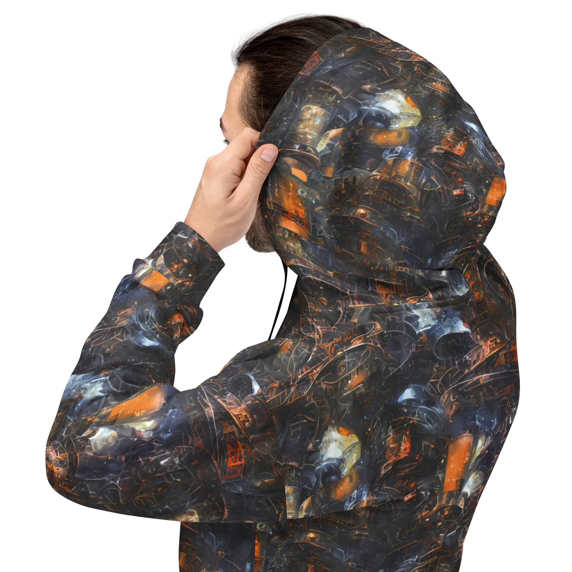 Midnight Mechanica on Hoodie — Back
