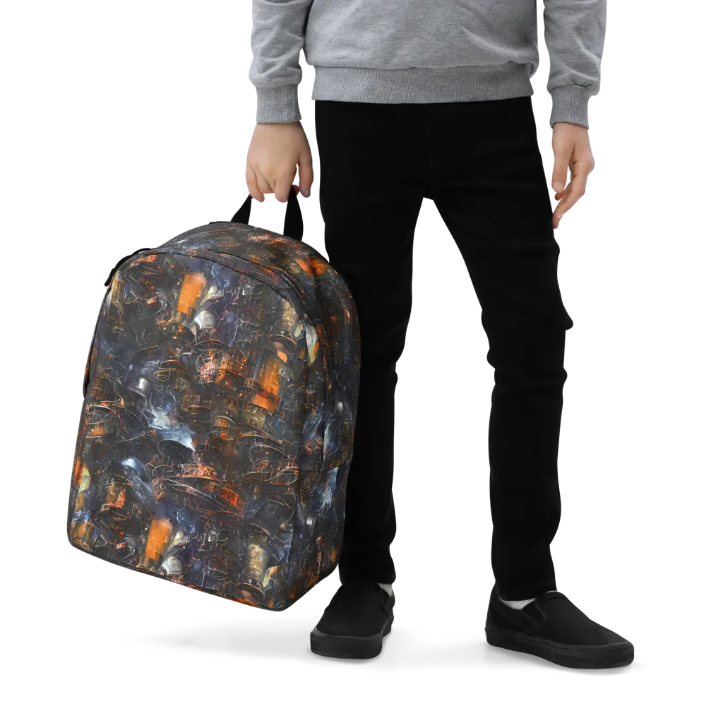 Midnight Mechanica on Minimalist Backpack — Zoomed-in